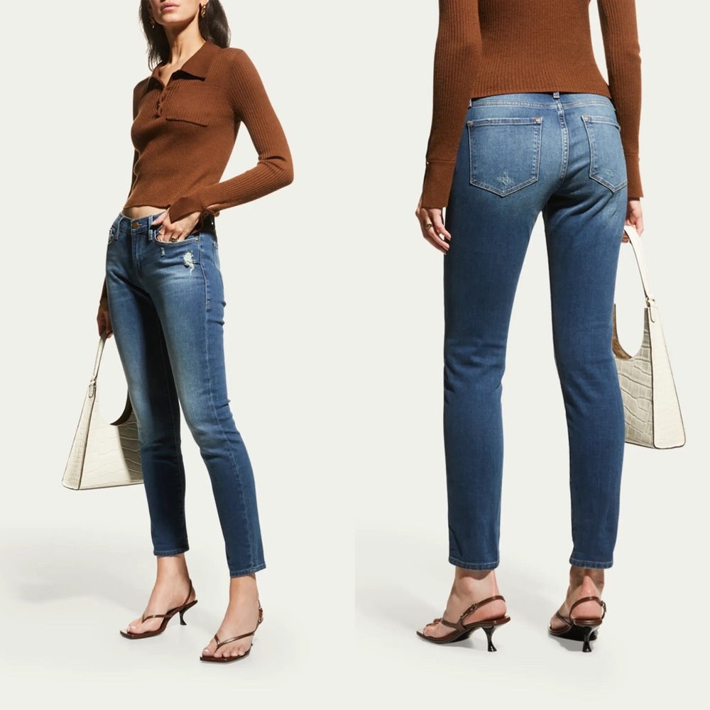 Frame Denim Le Garçon Classic Boyfriend Crop Jeans